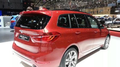 2015 BMW 2 series rear three quarter view at 2015 Geneva Motor Show