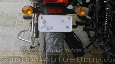 2015 Bajaj CT 100 rear spied