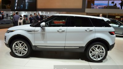 2015 Land Rover Evoque side at the 2015 Geneva Motor Show