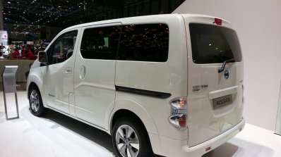 2015 Nissan e-NV200 7 seater rear three quarter at the 2015 Geneva Motor Show