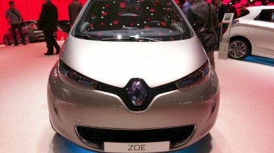 2015 Renault Zoe front at the 2015 Geneva Motor Show