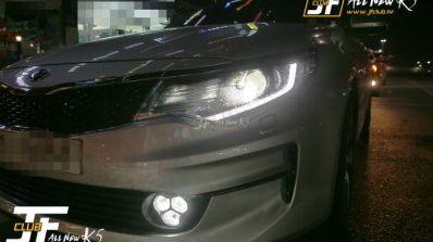 2016 Kia Optima spy shot front fascia