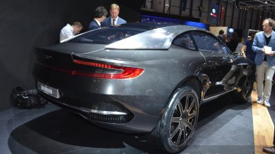 Aston Martin DBX Concept rear three quarters right at the 2015 Geneva Motor Show