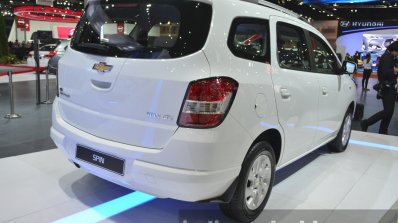 Chevrolet Spin rear three quarters at the 2015 Bangkok Motor Show