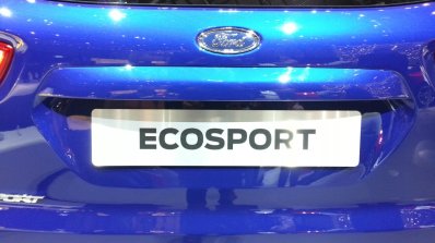 Ford EcoSport S rear door at the 2015 Geneva Motor Show