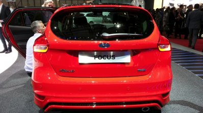 Ford Focus Red Edition rear at the 2015 Geneva Motor Show