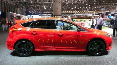 Ford Focus Red Edition side at the 2015 Geneva Motor Show