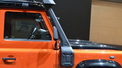 Land Rover Defender Adventure Edition snorkel at the 2015 Geneva Motor Show