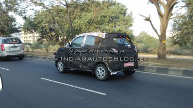 Mahindra S101 rear quarter IAB reader spied