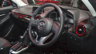 Mazda2 Sedan petrol variant cabin at the 2015 Bangkok Motor Show
