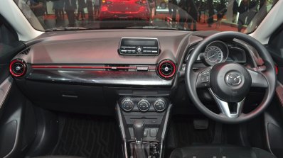 Mazda2 Sedan petrol variant dashboard at the 2015 Bangkok Motor Show