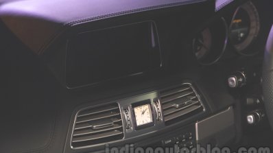 Mercedes E400 Cabriolet dashboard center from the launch in India