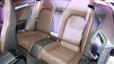 Mercedes E400 Cabriolet rear seat from the launch in India