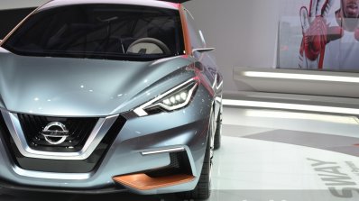 Nissan Sway Concept headlight at the 2015 Geneva Motor Show