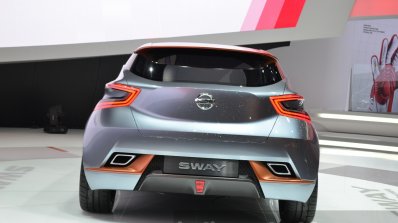 Nissan Sway Concept rear at the 2015 Geneva Motor Show