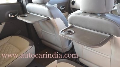 Renault Lodgy India spec seat tables