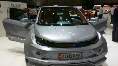 Rinspeed Budii Concept front at the 2015 Geneva Motor Show