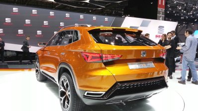Seat 20V20 Suv Concept rear three quarter view at 2015 Geneva Motor Show