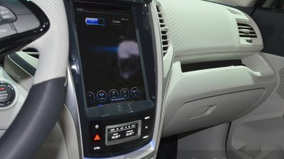 Ssangyong Tivoli EVR Concept center console at the 2015 Geneva Motor Show
