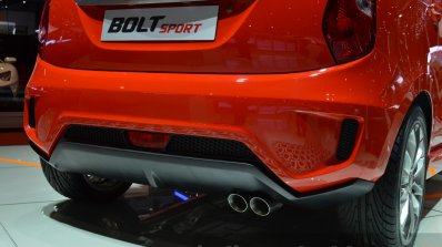 Tata Bolt Sport rear bumper at the 2015 Geneva Motor Show