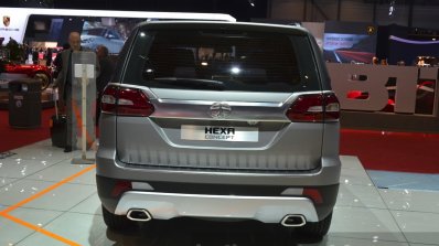 Tata Hexa rear at the 2015 Geneva Motor Show