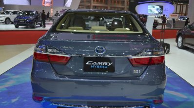 Toyota Camry Hybrid rear at the 2015 Bangkok Motor Show