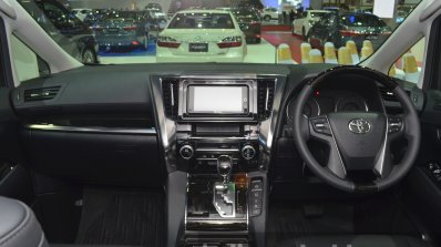 Toyota Vellfire dashboard at the 2015 Bangkok Motor Show