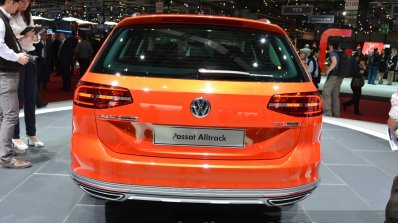 VW Passat Alltrack rear at the 2015 Geneva Motor Show