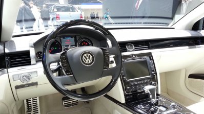 VW Phaeton Exclusive Edition interior at 2015 Geneva Motor Show