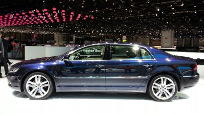 VW Phaeton Exclusive Edition side at 2015 Geneva Motor Show