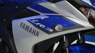 Yamaha YZF-R3 badges at 2015 Bangkok Motor Show