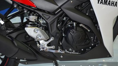 Yamaha YZF-R3 engine at 2015 Bangkok Motor Show