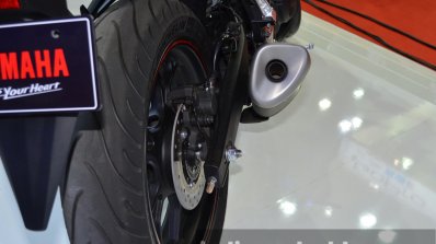 Yamaha YZF-R3 exhaust at 2015 Bangkok Motor Show
