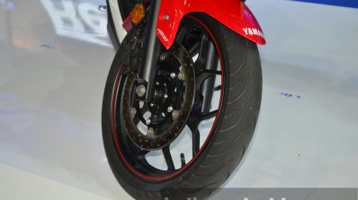 Yamaha YZF-R3 front wheel at 2015 Bangkok Motor Show