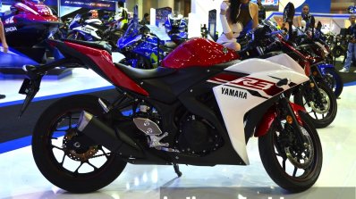 Yamaha YZF-R3 side at 2015 Bangkok Motor Show