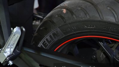 Yamaha YZF-R3 tyre at 2015 Bangkok Motor Show