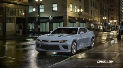 2016 Chevrolet Camaro front quarters rendering
