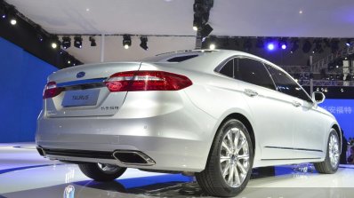 2016 Ford Taurus rear three quarter view at Auto Shanghai 2015