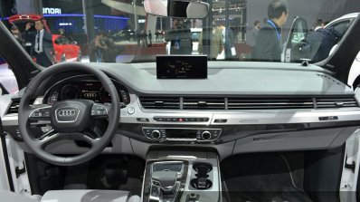 Audi Q7 e-tron 2.0 TFSI quattro dashboard at Auto Shanghai 2015