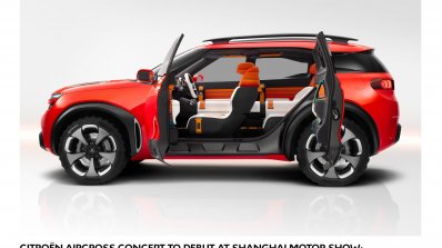 Citroen Aircross concept official image side view with open doors