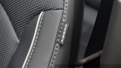 Hyundai ix25 chest level airbag at Auto Shanghai 2015