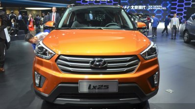 Hyundai ix25 front at Auto Shanghai 2015
