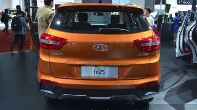 Hyundai ix25 rear view at Auto Shanghai 2015