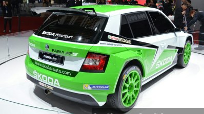 Skoda Fabia R5 rear angle at Auto Shanghai 2015
