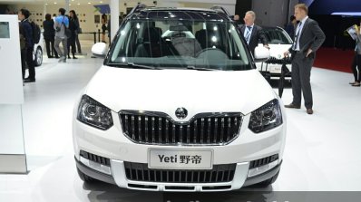 Skoda Yeti LWB front view at Auto Shanghai 2015