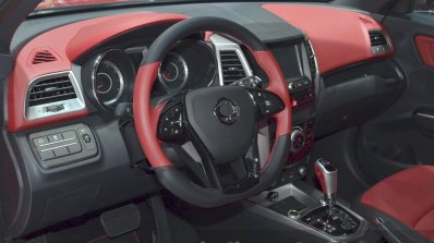 Ssangyong Tivolan interior at Auto Shanghai 2015