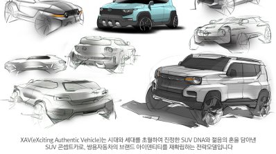 Ssangyong XAV Concept sketches