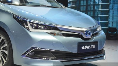 Toyota Corolla Hybrid grille at Auto Shanghai 2015