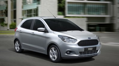 2015 Ford Figo hatchback for South Africa front quarter press image