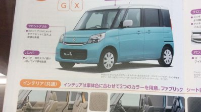 2015 Suzuki Spacia G and X front three quarter brochure leak